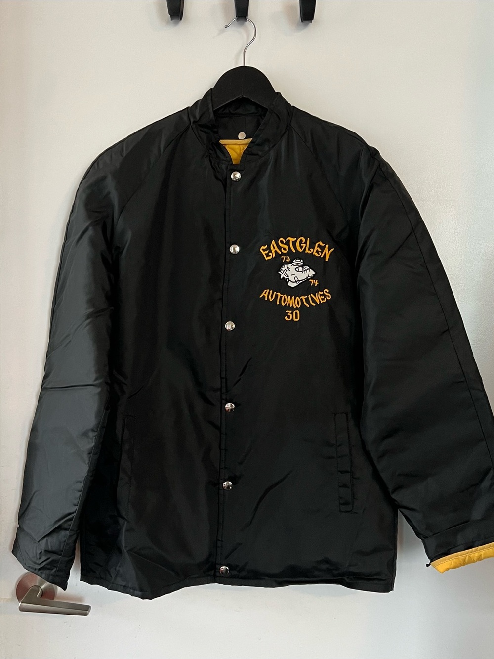 Marv Holland – Vintage Black Jacket with Yellow liner